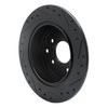 E-Line Drilled & Slotted Black Brake Rotor, 1990-1996 Infiniti/Nissan, Position: Rear Left - image 3