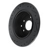 E-Line Drilled & Slotted Black Brake Rotor, 1990-1996 Infiniti/Nissan, Position: Rear Right - image 4