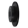 E-Line Drilled & Slotted Black Brake Rotor, 1993-2001 Infiniti/Nissan, Position: Rear Right - image 2