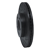 E-Line Drilled & Slotted Black Brake Rotor, 1997-2001 Infiniti/Nissan, Position: Front Right - image 1