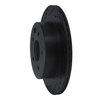 E-Line Drilled & Slotted Black Brake Rotor, 2002-2006 Infiniti/Nissan, Position: Rear Left - image 3