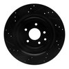 E-Line Drilled & Slotted Black Brake Rotor, 2007-2015 Infiniti/Nissan, Position: Rear Right - image 3