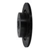 E-Line Drilled & Slotted Black Brake Rotor, 2007-2015 Infiniti/Nissan, Position: Rear Right - image 4