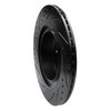 E-Line Drilled & Slotted Black Brake Rotor, 2008-2020 Infiniti/Nissan, Position: Rear Right - image 2