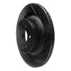 E-Line Drilled & Slotted Black Brake Rotor, 2008-2020 Infiniti/Nissan, Position: Rear Right - image 3
