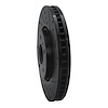 E-Line Drilled & Slotted Black Brake Rotor, 2005-2014 Infiniti/Nissan, Position: Front Right - image 1