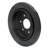 E-Line Drilled & Slotted Black Brake Rotor, Fits Select Infiniti/Nissan, Position: Rear Left - image 4