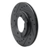 E-Line Drilled & Slotted Black Brake Rotor, 1983-1991 Fits Multiple Makes/Models, Position: Front Left - image 3