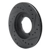 E-Line Drilled & Slotted Black Brake Rotor, 1983-1991 Fits Multiple Makes/Models, Position: Front Left - image 4