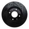 E-Line Drilled & Slotted Black Brake Rotor, 1985-1991 Fits Multiple Makes/Models, Position: Front Left - image 3