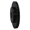 E-Line Drilled & Slotted Black Brake Rotor, 1985-1991 Fits Multiple Makes/Models, Position: Front Right - image 1