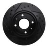 E-Line Drilled & Slotted Black Brake Rotor, 1985-1991 Fits Multiple Makes/Models, Position: Front Right - image 2