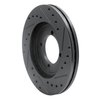 E-Line Drilled & Slotted Black Brake Rotor, 1984-1990 Fits Multiple Makes/Models, Position: Front Left - image 4