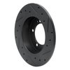 E-Line Drilled & Slotted Black Brake Rotor, 1990-1994 Mopar, Position: Rear Left - image 4
