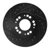 E-Line Drilled & Slotted Black Brake Rotor, 1991-2004 Fits Multiple Makes/Models, Position: Front Left - image 2