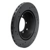 E-Line Drilled & Slotted Black Brake Rotor, 1991-1993 Fits Multiple Makes/Models, Position: Rear Right - image 4