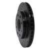 E-Line Drilled & Slotted Black Brake Rotor, 1988-2007 Fits Multiple Makes/Models, Position: Front Left - image 3