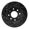 E-Line Drilled & Slotted Black Brake Rotor, 1988-2007 Fits Multiple Makes/Models, Position: Front Right - image 4