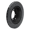 E-Line Drilled & Slotted Black Brake Rotor, 1994-1995 Fits Multiple Makes/Models, Position: Rear Right - image 4