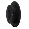 E-Line Drilled & Slotted Black Brake Rotor, 1997-2004 Mitsubishi, Position: Rear Left - image 2