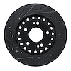 E-Line Drilled & Slotted Black Brake Rotor, 1993-1999 Fits Multiple Makes/Models, Position: Front Left - image 1