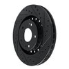 E-Line Drilled & Slotted Black Brake Rotor, 1993-1999 Fits Multiple Makes/Models, Position: Front Right - image 2