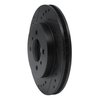 E-Line Drilled & Slotted Black Brake Rotor, 1998-2007 Mitsubishi, Position: Front Left - image 4