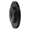 E-Line Drilled & Slotted Black Brake Rotor, 1998-2007 Mitsubishi, Position: Front Right - image 3