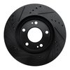 E-Line Drilled & Slotted Black Brake Rotor, 2000-2012 Fits Multiple Makes/Models, Position: Front Right - image 3