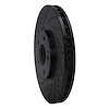 E-Line Drilled & Slotted Black Brake Rotor, 2003-2006 Mitsubishi, Position: Front Left - image 1