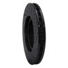 E-Line Drilled & Slotted Black Brake Rotor, 2003-2006 Mitsubishi, Position: Front Left - image 2