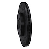 E-Line Drilled & Slotted Black Brake Rotor, 2004-2012 Mitsubishi, Position: Front Right - image 1