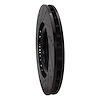 E-Line Drilled & Slotted Black Brake Rotor, 2008-2015 Mitsubishi, Position: Front Right - image 1