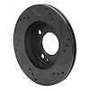 E-Line Drilled & Slotted Black Brake Rotor, 2014-2015 Mitsubishi, Position: Front Left - image 1