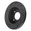 E-Line Drilled & Slotted Black Brake Rotor, 2014-2015 Mitsubishi, Position: Front Right - image 4