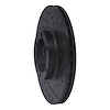 E-Line Drilled & Slotted Black Brake Rotor, 1987-1989 Fits Multiple Makes/Models, Position: Front Right - image 1
