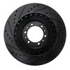 E-Line Drilled & Slotted Black Brake Rotor, 1998-2004 Mitsubishi, Position: Front Right - image 3