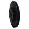 E-Line Drilled & Slotted Black Brake Rotor, 2004-2011 Mitsubishi, Position: Front Left - image 2