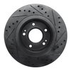 E-Line Drilled & Slotted Black Brake Rotor, Fits Select Mitsubishi, Position: Front Left - image 3