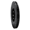 E-Line Drilled & Slotted Black Brake Rotor, Fits Select Mitsubishi, Position: Front Right - image 1