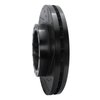 E-Line Drilled & Slotted Black Brake Rotor, 2005-2020 Fits Multiple Makes/Models, Position: Rear Right - image 3
