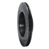 E-Line Drilled & Slotted Black Brake Rotor, 1985-1991 Audi/Porsche/Volkswagen, Position: Rear Left - image 4