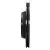 E-Line Drilled & Slotted Black Brake Rotor, 1985-1991 Audi/Porsche/Volkswagen, Position: Rear Right - image 1