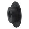 E-Line Drilled & Slotted Black Brake Rotor, 1982-1998 Audi/Porsche/Volkswagen, Position: Rear Right - image 2