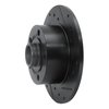 E-Line Drilled & Slotted Black Brake Rotor, 1996-2008 Audi/Porsche/Volkswagen, Position: Rear Right - image 2