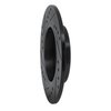 E-Line Drilled & Slotted Black Brake Rotor, 2001-2006 Audi/Porsche/Volkswagen, Position: Rear Right - image 4