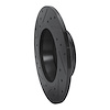 E-Line Drilled & Slotted Black Brake Rotor, 2008-2015 Audi/Porsche/Volkswagen, Position: Rear Right - image 1