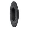 E-Line Drilled & Slotted Black Brake Rotor, 1973-2009 Audi/Porsche/Volkswagen, Position: Front Left - image 4