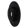 E-Line Drilled & Slotted Black Brake Rotor, 1986-1993 Audi/Porsche/Volkswagen, Position: Rear Right - image 2