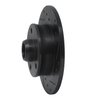 E-Line Drilled & Slotted Black Brake Rotor, 1992-1998 Audi/Porsche/Volkswagen, Position: Rear Right - image 3